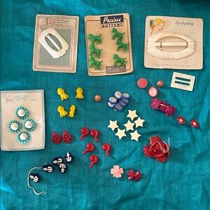 Vintage Buttons and Buckle/Slides sold as one bulk lot